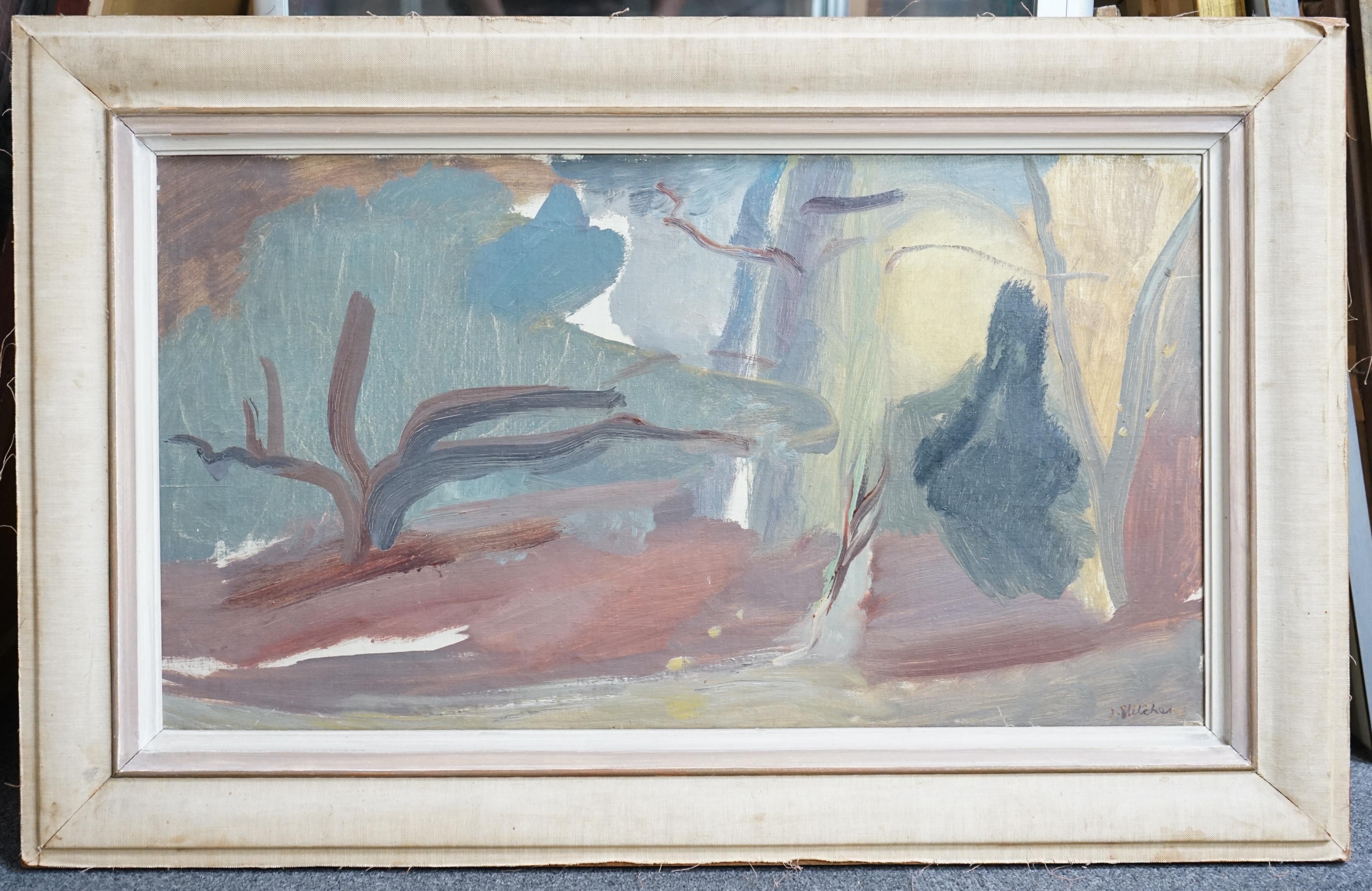 Ivon Hitchens (British, 1893-1979), Untitled landscape, oil on canvas, 20 x 74cm